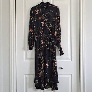 Nanette Lepore Floral Print Long Sleeve Dress